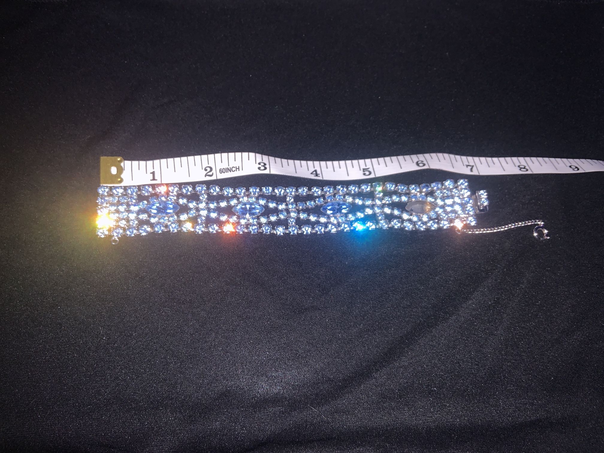 Light Blue Mossanite Bracelet