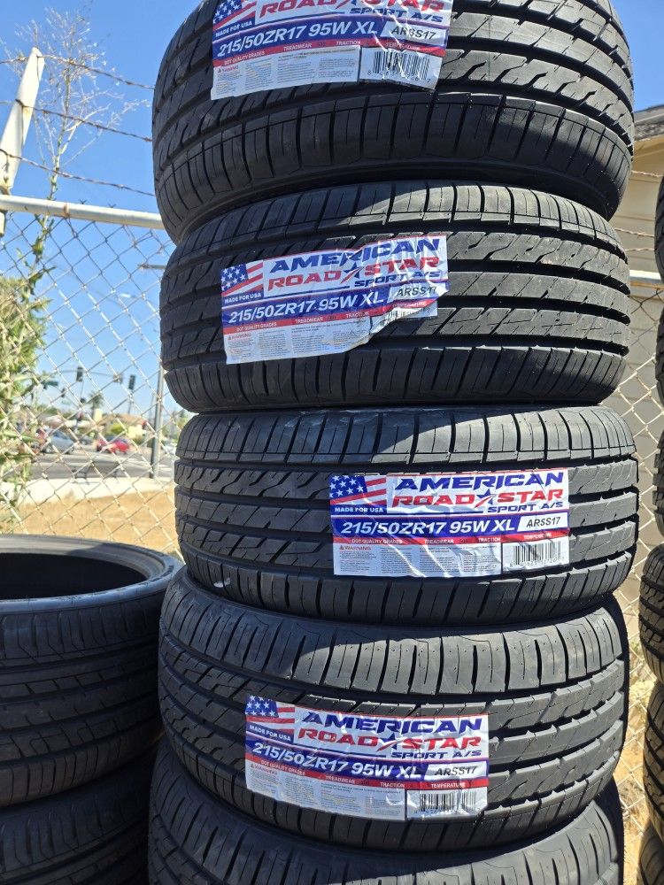 215 50 17 Vendo Set De Llantas NUEVAS De La Marca ✅️ American