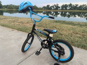 Kids Bike With Training Wheels And Safety Accessories 