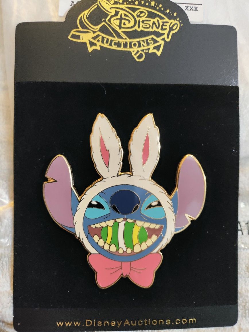 Disney Auctions Stitch W Bunny Ears Pin