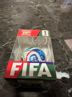 FIFA Brazuca Soccer Ball Keychain – Official Licensed Collectible  Official FIFA mini soccer ball keychain featuring the iconic Brazuca design, the of
