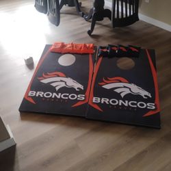 Wild Sports Official NFL Denver Broncos  TailGate CornHole game.