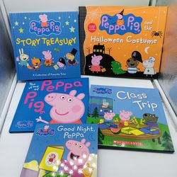 Peppa Pig Lot Of 5 Character Hardcover Childrens Reading Books