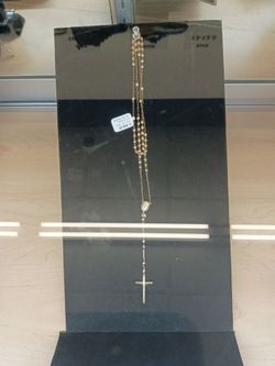 14k yellow gold rosary, 13.9 grams