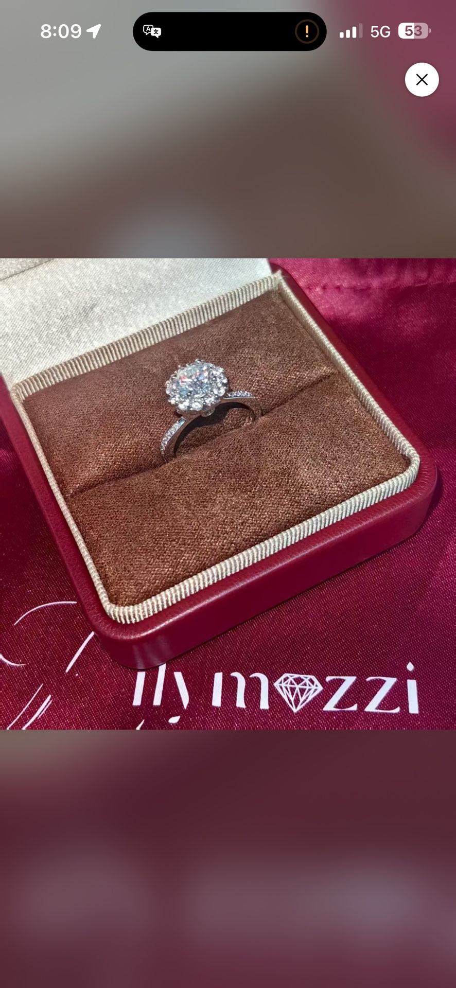 Moissanite Ring 