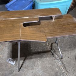 Sewing machine table.