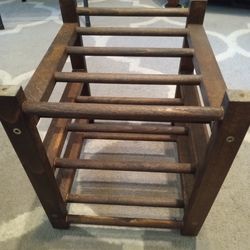 Wood WINE Rack, Holds  9 Bottles