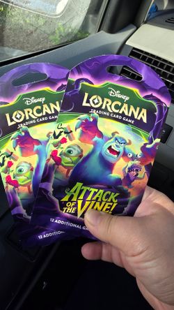 Disney Lorcana trading card 2 packs