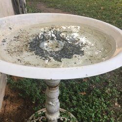 Heavy Bird Bath.  Probably Cast Iron.   $50 Firm.    South Austin.  