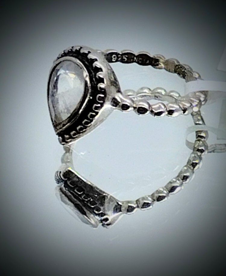 New Sterling Moonstone Ring 6
