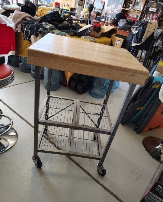 In Great Condition Kitchenette Foldable Portable Table - $29