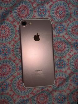 Blacklisted rose gold iPhone 7