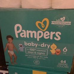 Pampers Baby Dry Size 6 $23