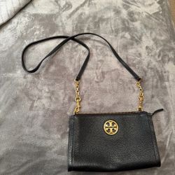 Tory Burch Black Leather Crossbody Bag