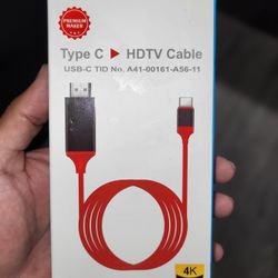 USB-C to HDMI HDTV Cable – 4K Support (New in Box)