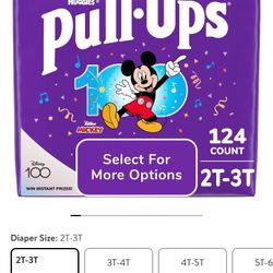 Huggies Pull -ups 2T-3T (124 Count )