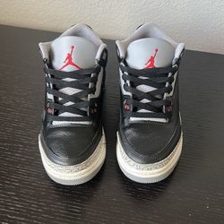 Jordan 3 black cement size 6