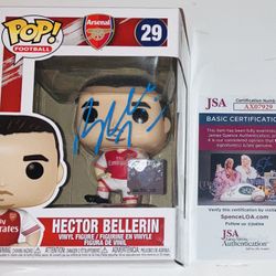 HECTOR BELLERIN SIGNED AUTOGRAPHED ARSENAL SOCCER FUNKO POP #29 FUTBOL JSA COA!