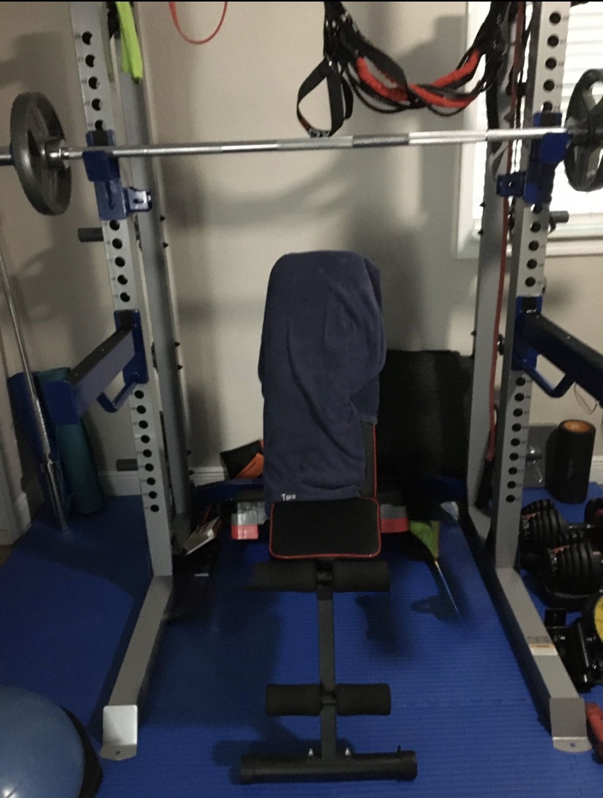 ETHOS Pro Half Rack + Adjustable Bench – Great Condition 🏋️♂️