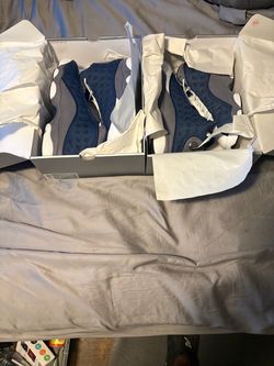 Air Jordan 13 Navy Blue Grey Sneakers (one pair)