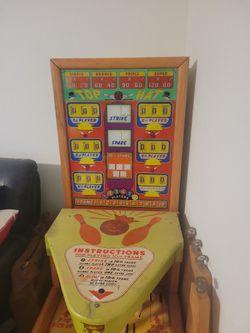Bowling Arcade Antique Game