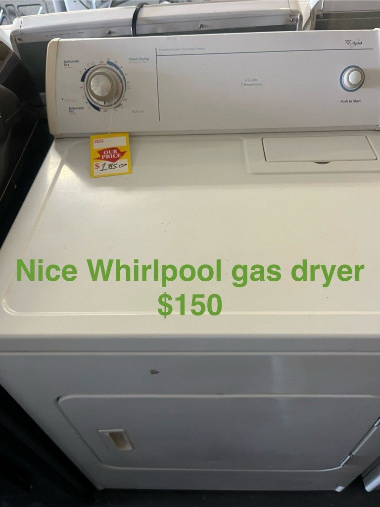 Nice Whirlpool Gas Dryer