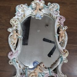 Vintage Capodimonte Italian Mirror