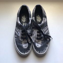 VANS Black and white tie dye