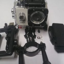 1080 HD White Sports Action Camera