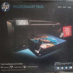 Used Hp Photosmart Plus + Replacement  High Yield Ink Cartridges 