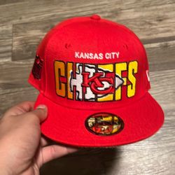 Kansas City Chiefs Football Hat 7-3/8
