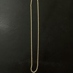 Gold plated rope chain