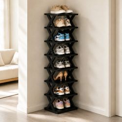 [NEW] 8-Tier Shoe Rack (Black)
