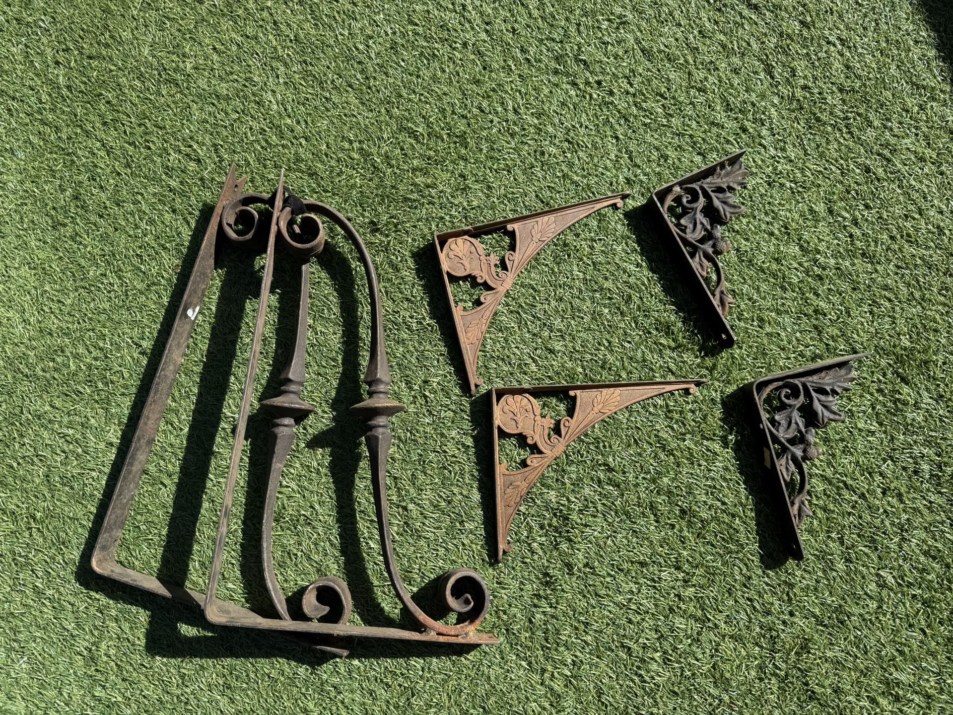 Antique Metal Shelf Brackets