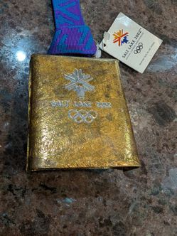 Salt Lake 2002 Olympic Souvenir Cowbell