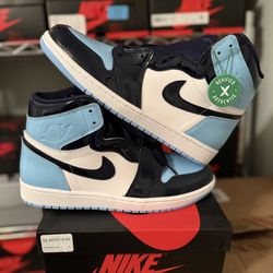 Nike Jordan Retro 1 UNC Patent Women’s 11 Men’s 9.5