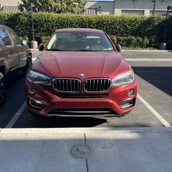 Red BMW X6 2016
