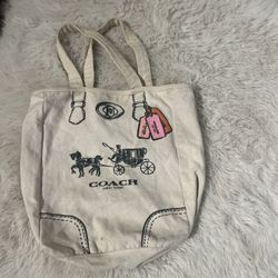 Coach Canvas Tote Bag