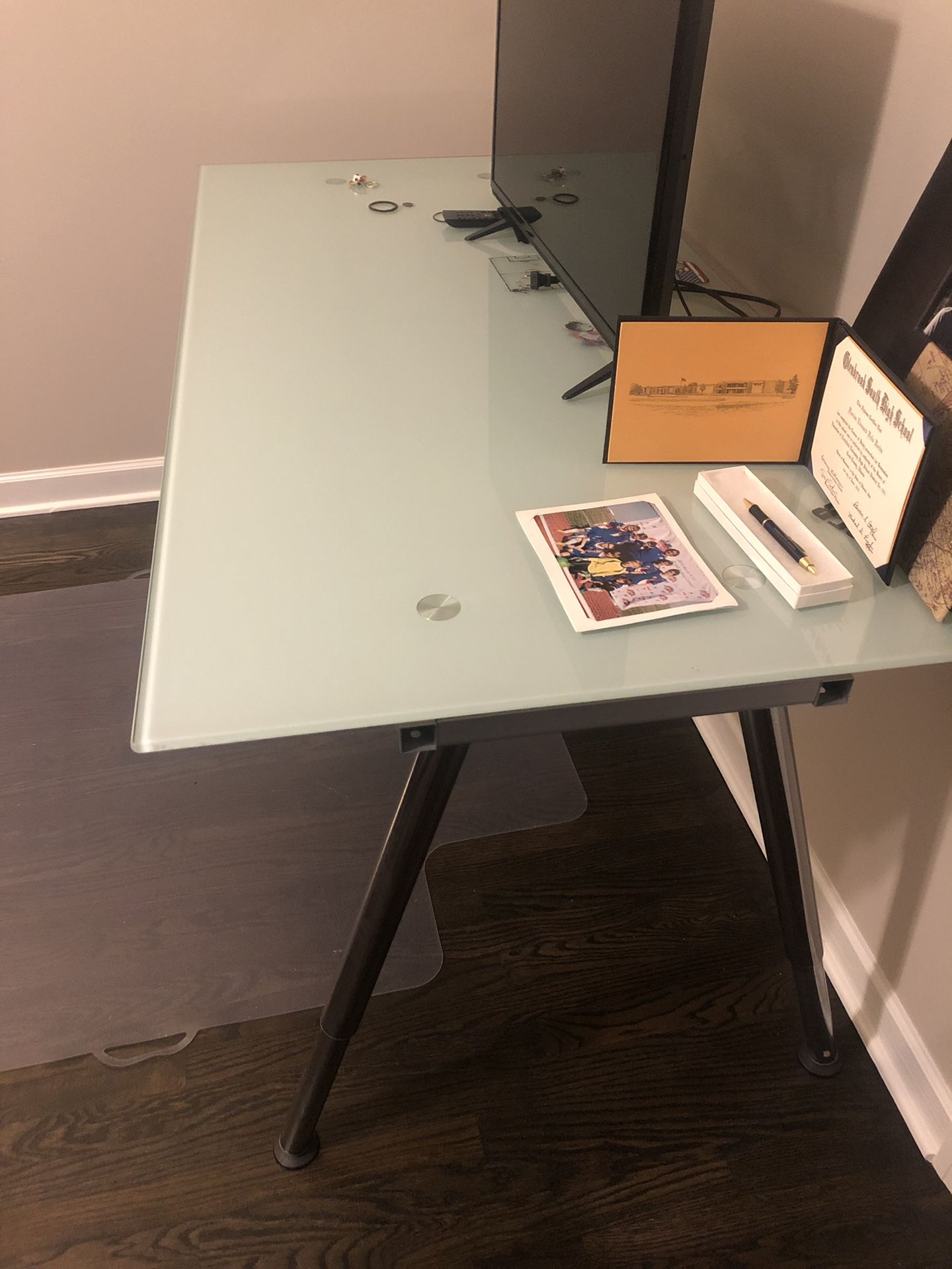 Glass Desk