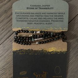 Scout stone of tranquility bracelet/necklce