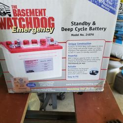Basement WATCHDOG Emergency Standby & Deep Cycle  Battery  Model No. 24EP6