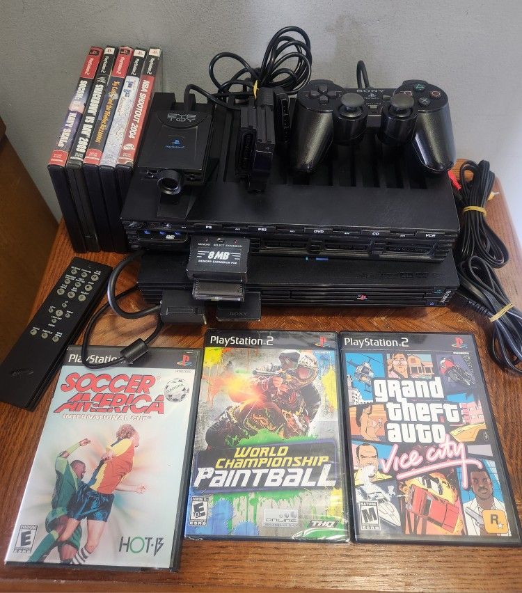 ☆WORKING PLAYSTATION 2 FAT CONSOLE BUNDLE☆