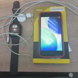 iPhone Se Gen 2 64gb Unlocked And Apple 8 45mm Watch