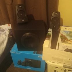 Logitech 400w Sub And Speaker (New)