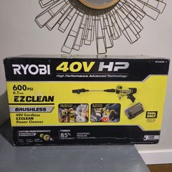 Brand New In Box RYOBI 40V HP EZClean Power Cleaner Pressure Waaher (600 PSI)