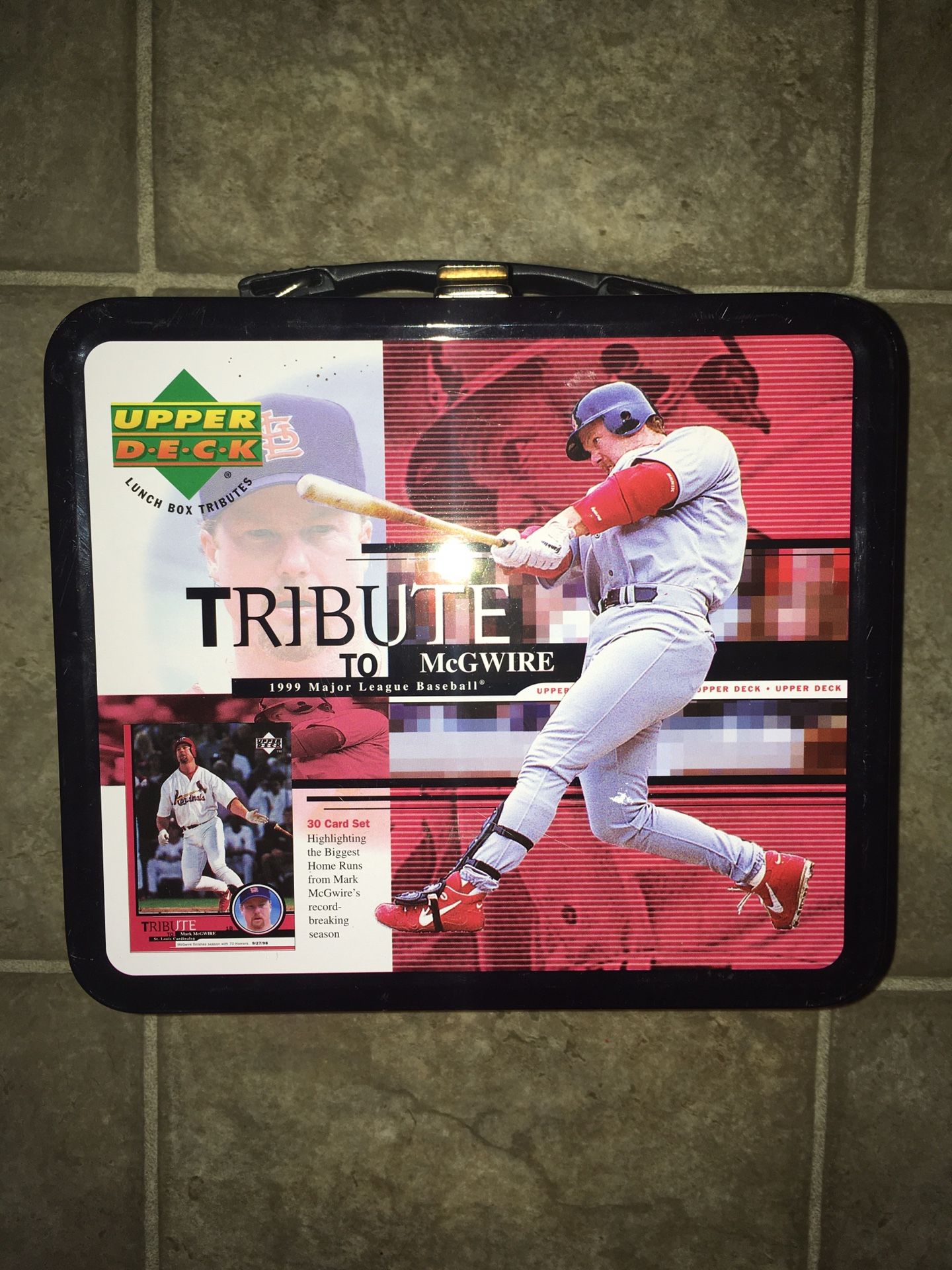St. Louis Cardinals Mark McGuire Metal lunch box tribute