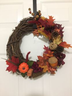 Small fall wreath