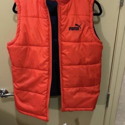 Boys Medium Puma Reversible Vest Puffer