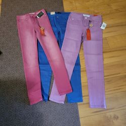 3 Pairs New Colored Jeans / Jeggings