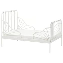Two IKEA modular kids bed metal frame